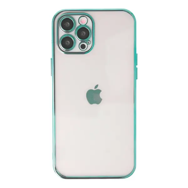 Apple iPhone 12 Pro Kılıf Razer Lensli Silikon - Yeşil