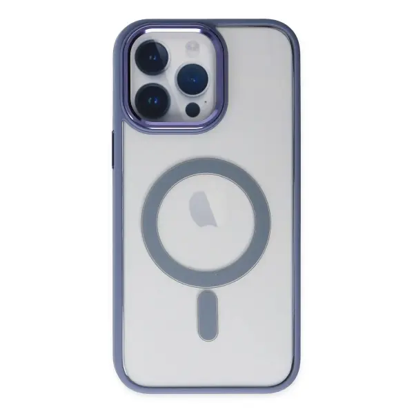 Apple iPhone 14 Pro Kılıf Room Magneticsafe Silikon - Sierra Blue