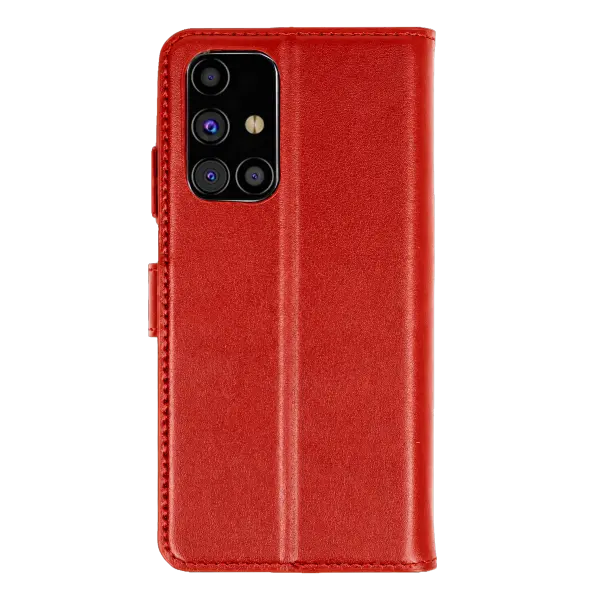 Samsung Galaxy M31S Kılıf Trend S Plus Kapaklı Kılıf - Kırmızı