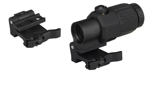 Magnifier 5x Yakınlaştırmalı Dürbün  22mm Ray Uyumlu, Katlanır Yaylı Ayaklı
