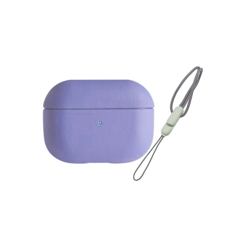 Apple Airpods 3 (3.nesil) 405 Deri Kılıf - Lila