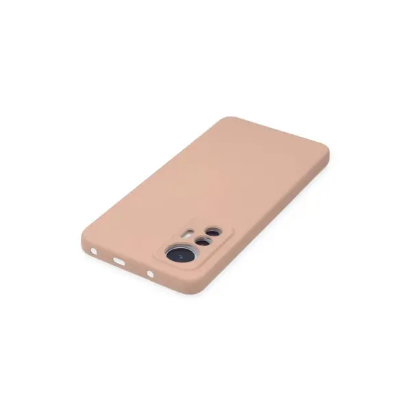 Xiaomi Mi 12 Lite Kılıf Nano içi Kadife Silikon - Pudra