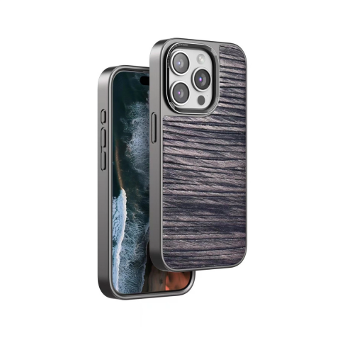 Venco Apple İphone 14 Pro Wave Kapak - Kahverengi