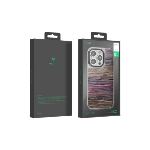 Venco Apple İphone 14 Pro Wave Kapak - Kahverengi