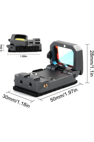 Vism Flipdot Reflex M2 Red Dot Sight  Katlanabilir Optik,  İçin 22mm Reflex Nişangâh