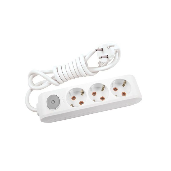 Viko Multi-Let Üçlü Priz Anahtarlı Top Kablolu Ç.K 2 Mt