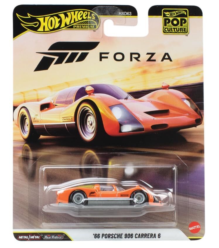 Premium Pop Culture Forza '66 Porsche 906 Carrera 6, Die-Cast Metal Koleksiyon Araba