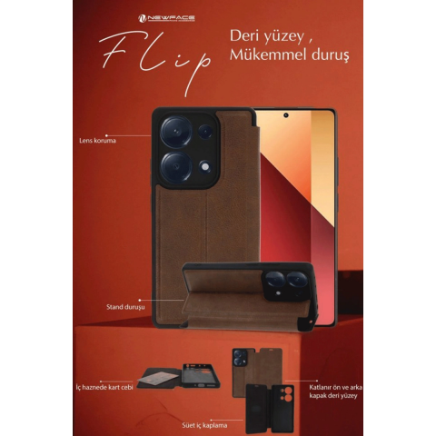 Samsung Galaxy A35 5g Kılıf Flip Cover - Koyu Yeşil