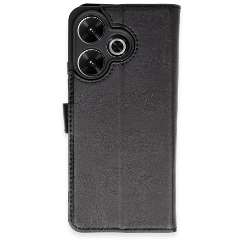 Xiaomi Redmi 13 4g Kılıf Trend S Plus Kapaklı Kılıf - Siyah