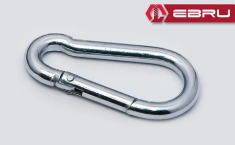 Yaylı Karabina, Çengel, Kanca 4mm - 5 Adet