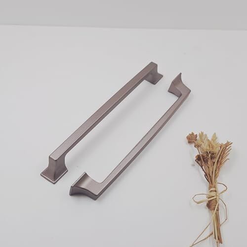 160 mm Dolap Çekmece Kulpu Kürdevan Modern Şık Metalik Bronz Mutfak Banyo