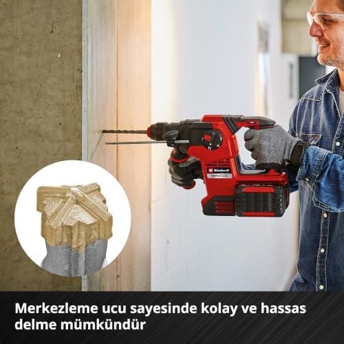 7 Parça Sds Plus Kırıcı Matkap Ucu Seti, 160 mm, 4 Ağızlı Karbür Plakalı, Merkezleme Uçlu, 40Cr Takım Çeliği, 49265510