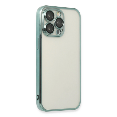 Apple İphone 14 Pro Max Kılıf Razer Lensli Silikon - Yeşil