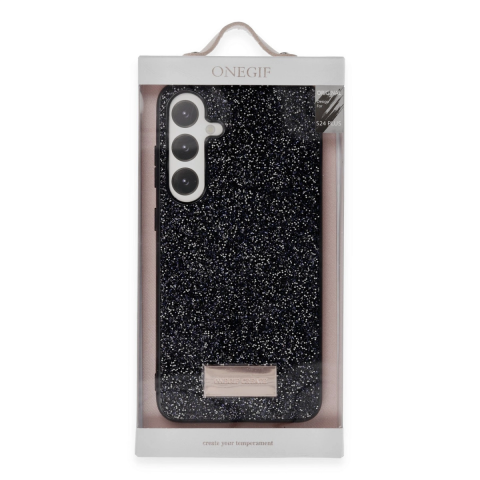 Onegif Samsung Galaxy A55 5g Bright Simli Kapak - Gold
