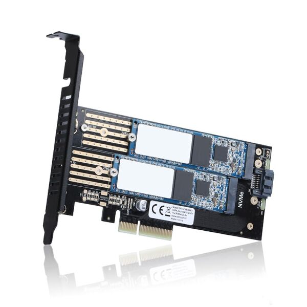 1xSATA + 2xNVMe M.2 Ssd Pcı-E Dönüştürücü Kartı (DK-AC-PEM2X2)