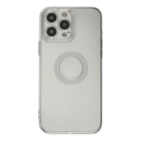 Apple İphone 13 Pro Max Kılıf Santa Lens Silikon - Şeffaf