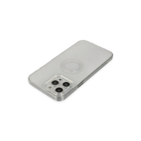 Apple İphone 13 Pro Max Kılıf Santa Lens Silikon - Şeffaf