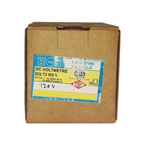 Analog  Voltmetre DC 72x72 mm 120VDC %±1,5 Ecs