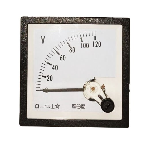 Analog  Voltmetre DC 72x72 mm 120VDC %±1,5 Ecs