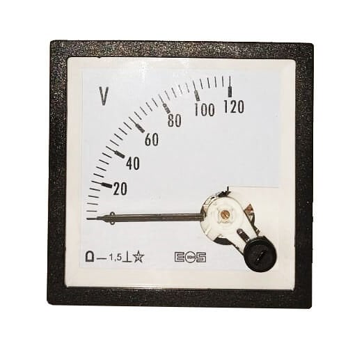 Analog  Voltmetre DC 72x72 mm 120VDC %±1,5 Ecs