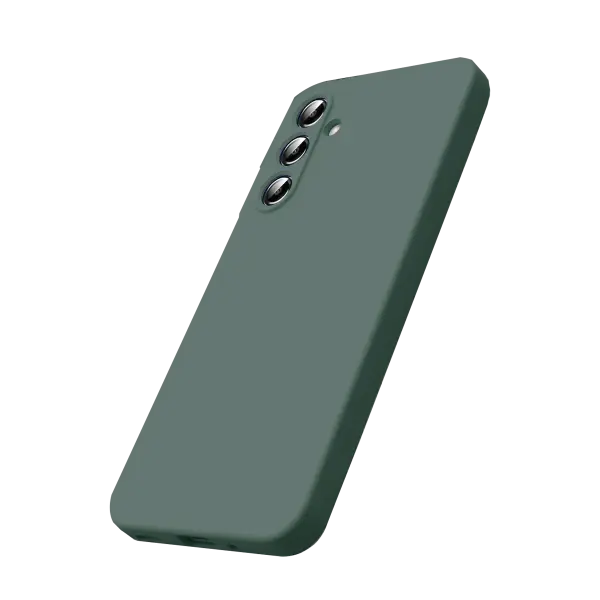 Samsung Galaxy A17 5G Nano içi Kadife Silikon - Koyu Yeşil