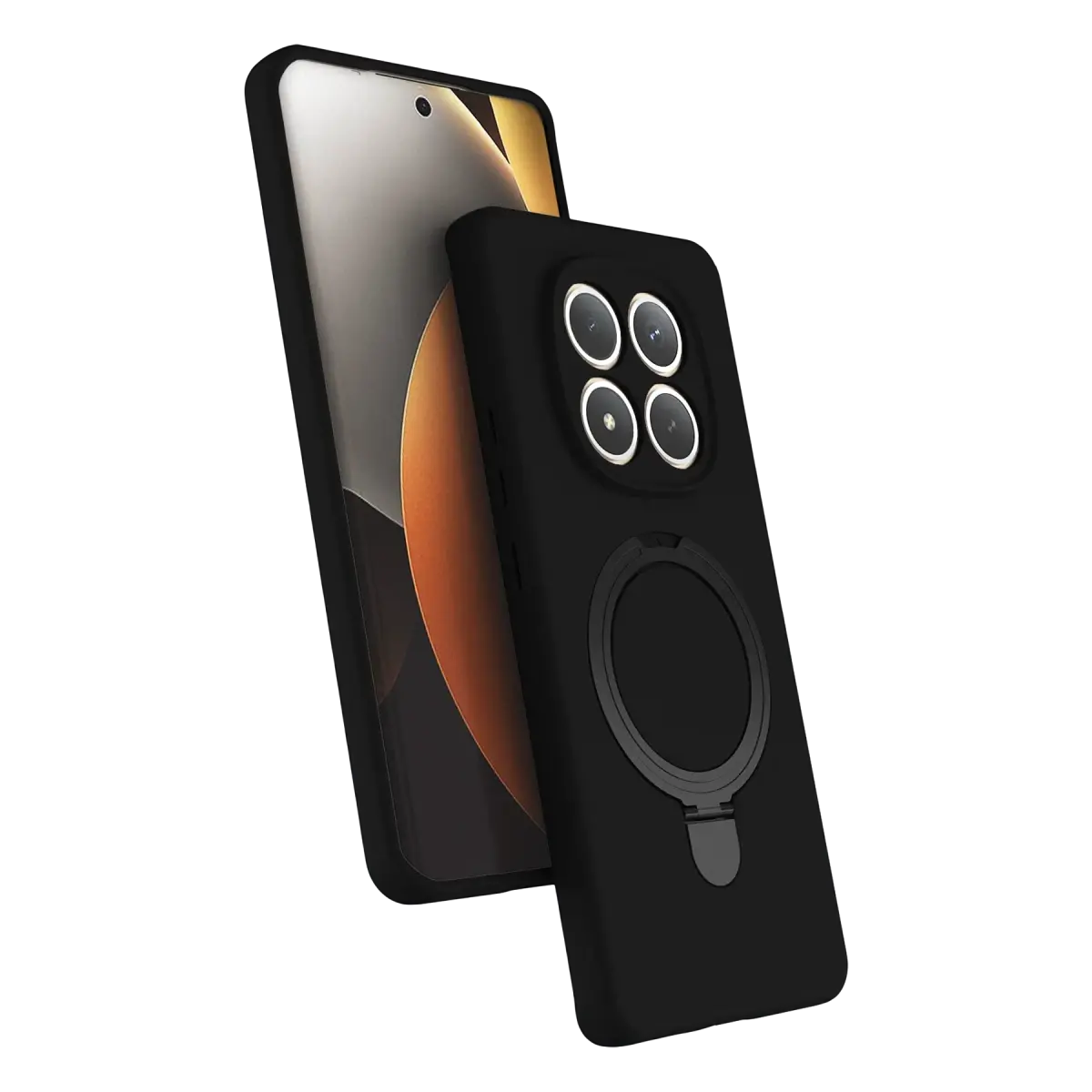 Xiaomi Redmi Note 15 Pro 4G Regal Magsafe Standlı Kapak - Siyah