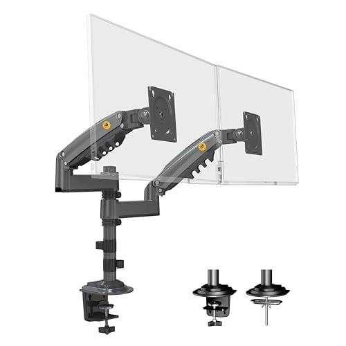 NB H180 Çift Kol 17-35 inch Amortisörlü 2-9 kg Monitör Standı