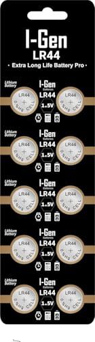 LR44 1.5V Alkalin Düğme Pil (AG13, A76, L1154), 10'lu Paket