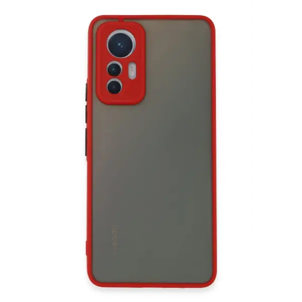 Xiaomi Mi 12 Lite Kılıf Montreal Silikon Kapak - Kırmızı