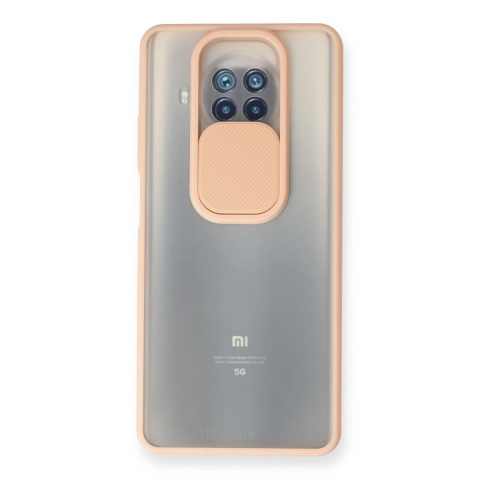 Xiaomi Mi 10t Lite Kılıf Palm Buzlu Kamera Sürgülü Silikon - Pembe