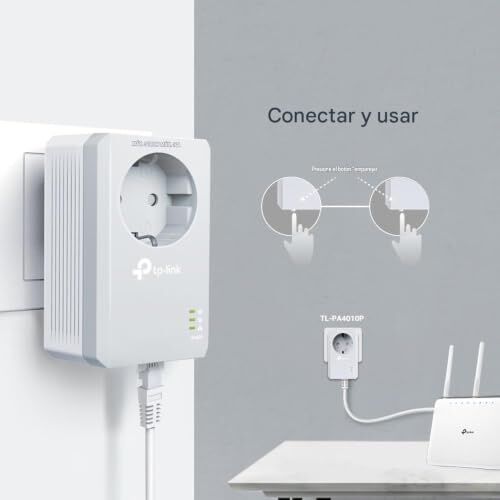 TL-PA4010PKIT AV600 AC Güç Soketli Powerline Adaptör Başlangıç Kiti
