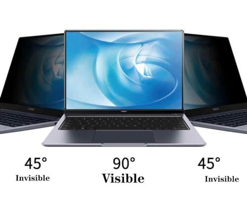Apple Macbook Pro M3 Max 16.2 İnç Uyumlu Hayalet Ekran Koruyucu, Yandan Görünmeyen Anti-Spy Gizlilik, 9H Temperli Nano Kırılmaz Esnek Cam 16:10