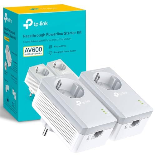 TL-PA4010PKIT AV600 AC Güç Soketli Powerline Adaptör Başlangıç Kiti
