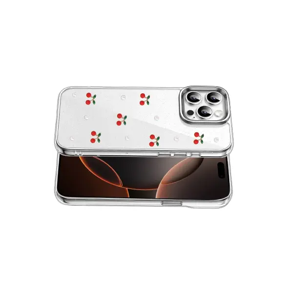 Apple iPhone 15 Pro Fiyonk Desenli Kapak - Desen 9
