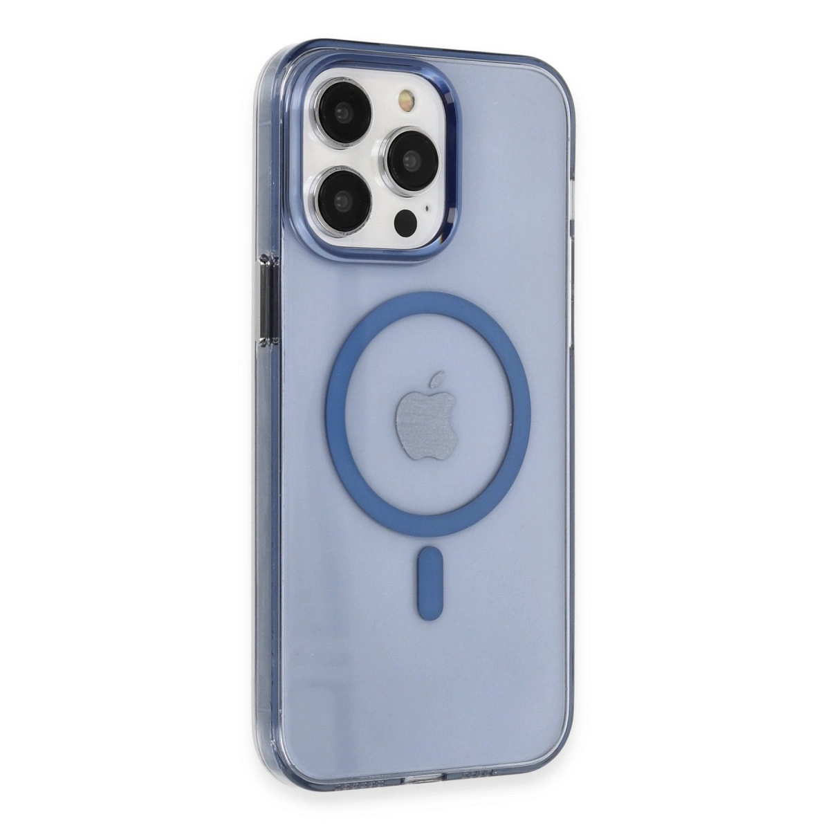 Apple İphone 14 Pro Kılıf Tron Şeffaf Magsafe Kapak - Mavi