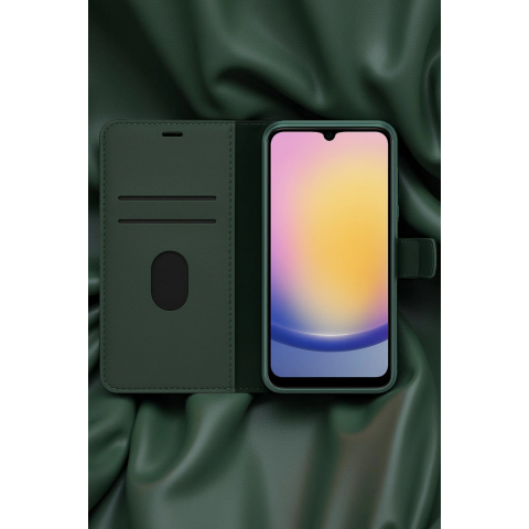 Apple İphone 7 Trend S Plus Kapaklı Kılıf - Yeşil