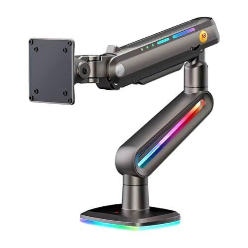 F6 1 Adet Monitör Standı, 32'' - 60'' Uyumlu, RGB Aydınlatmalı, 2-20 KG Destekli, 360° Döner, Tuv Sertifikalı