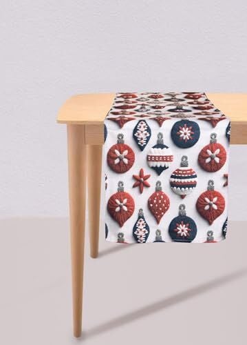 Modern Figür Desenli Runner 45x140 Cm Beyaz