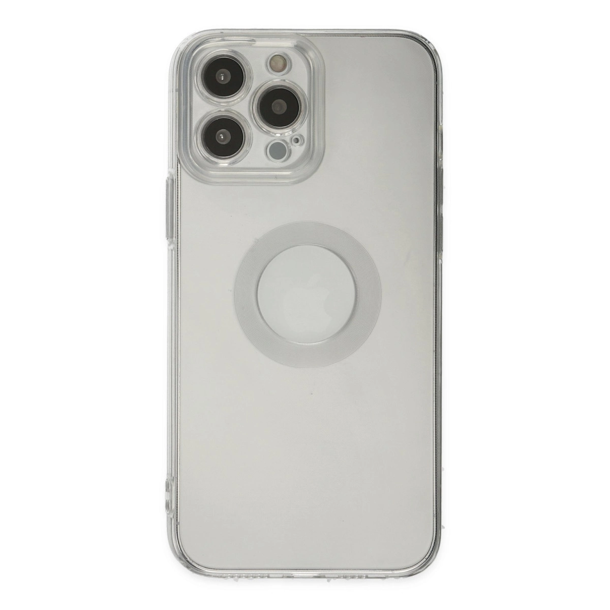 Apple İphone 14 Pro Max Kılıf Santa Lens Silikon - Şeffaf