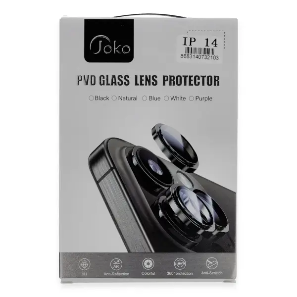 Joko Apple iPhone 14 PVD Metal Kamera Lens - Siyah