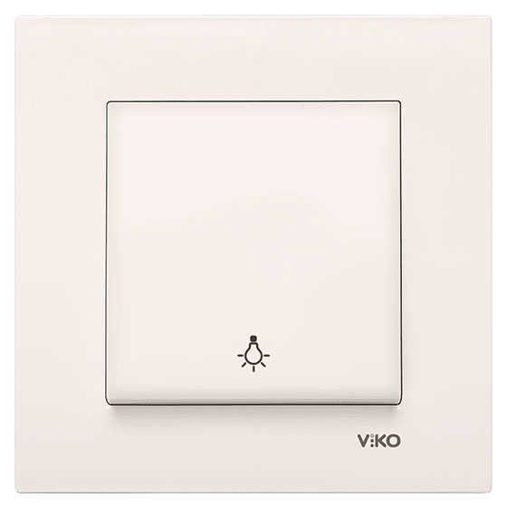 Viko Karre Light Anahtarı Krem