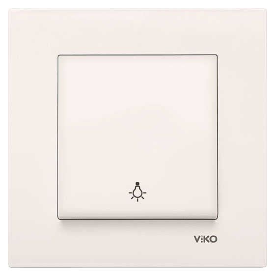 Viko Karre Light Anahtarı Krem