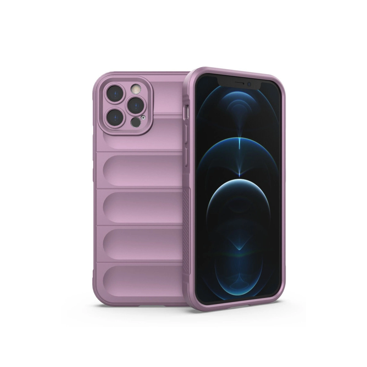 Apple İphone 12 Pro Kılıf Optimum Silikon - Mor