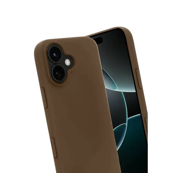 Apple iPhone 17 First Silikon - Kahverengi