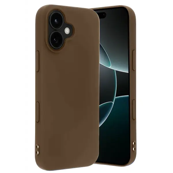 Apple iPhone 17 First Silikon - Kahverengi