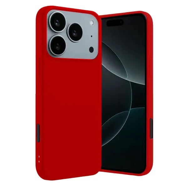 Apple iPhone 17 Pro/18 Pro First Silikon - Kırmızı