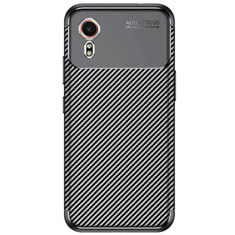 Samsung Galaxy Xcover 7 Kılıf Auto Focus Karbon Kapak - Siyah
