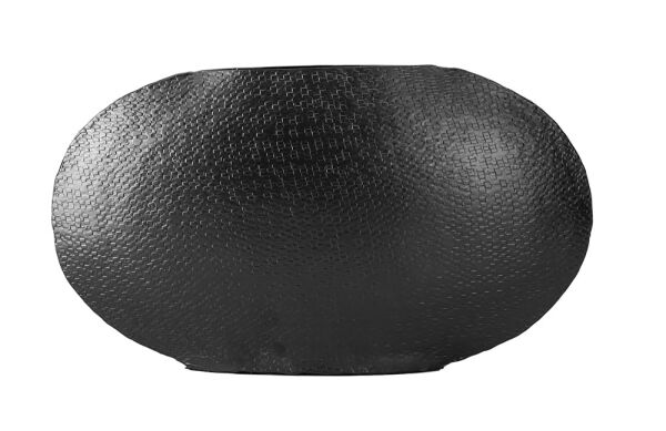 Sia Siyah Oval Vazo 25 cm