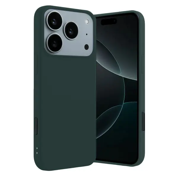 Apple iPhone 17 Pro/18 Pro First Silikon - Koyu Yeşil