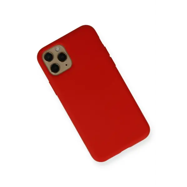 Apple iPhone 11 Pro Kılıf Nano içi Kadife Silikon - Kırmızı